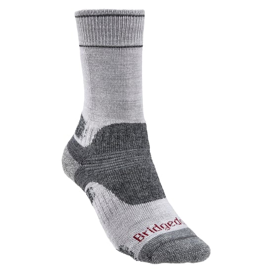 Bridgedale - Womens Hiking Midweight Merino Socks - Silver / Grey - Image 5