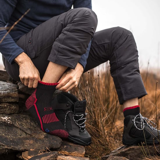 Storm Bloc Mens Cotton Rich High Ankle Length Hiking Trekking Socks - Image 3