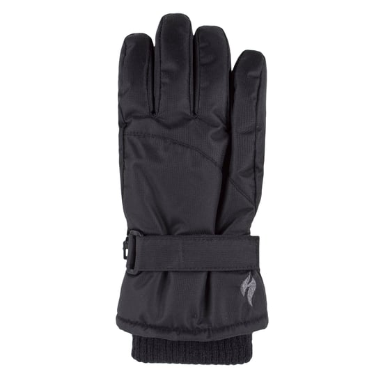 Heat Holders - Outdoor Ski Gloves for Kids | Winter Warm Waterproof / Windproof Thermal Fleece Gloves for Snow - Black - Image 4