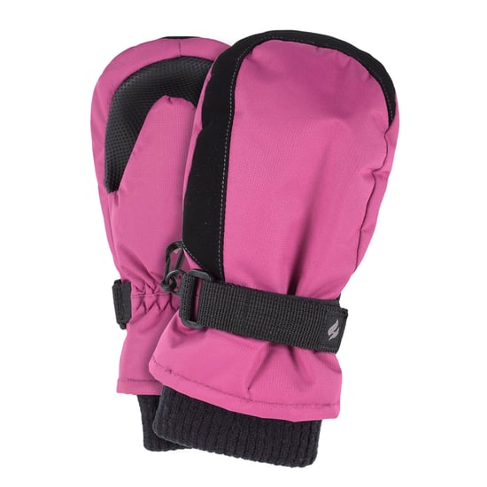 Heat Holders - Kids Thermal Fleece Lined Mittens | Boys & Girlas Warm Ski Gloves for Winter - Pink - Image 4