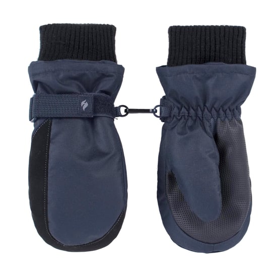 Heat Holders - Kids Thermal Fleece Lined Mittens | Boys & Girlas Warm Ski Gloves for Winter - Blue - Image 3