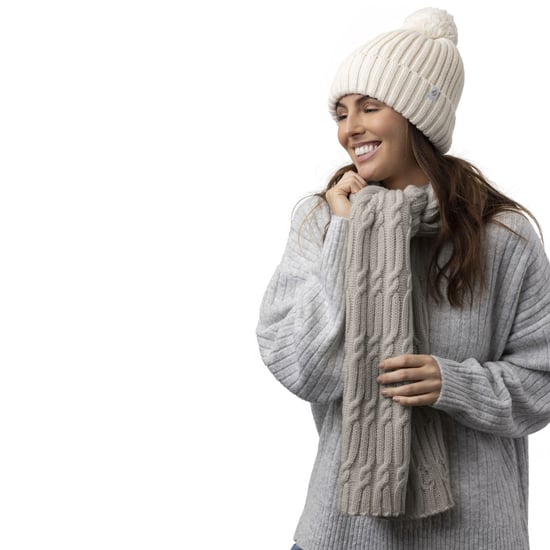 Women's Luxury Fleece Winter Scarf | Heat Holders | Thermal Fashion Scarf for Ladies - Black - Image 3