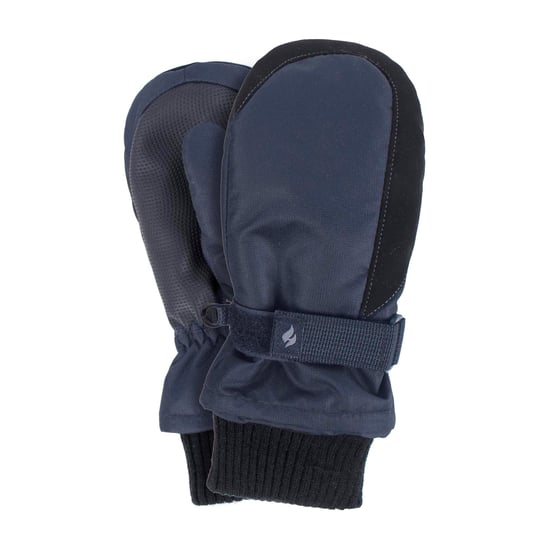 Heat Holders - Kids Thermal Fleece Lined Mittens | Boys & Girlas Warm Ski Gloves for Winter - Blue - Image 4
