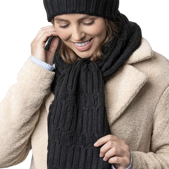 Women's Luxury Fleece Winter Scarf | Heat Holders | Thermal Fashion Scarf for Ladies - Black - Image 4
