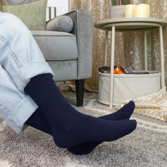 12 paar ademende katoenen kniekousen voor meisjes - Blauw - Image 5
