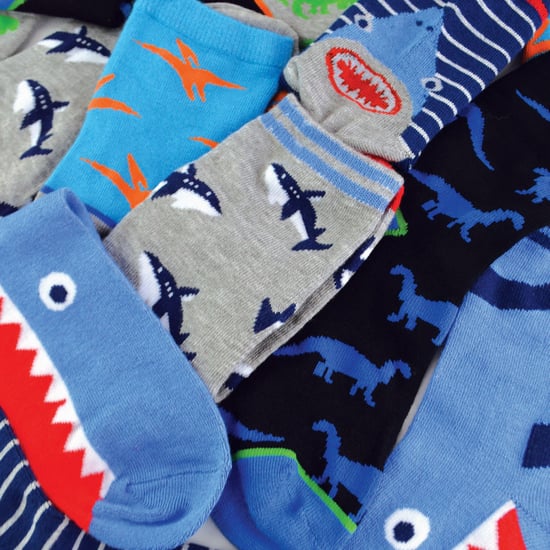12 paar nieuwe bamboesokken voor kinderen - Pack 1 (Haaien & dinosaurussen) - Image 3