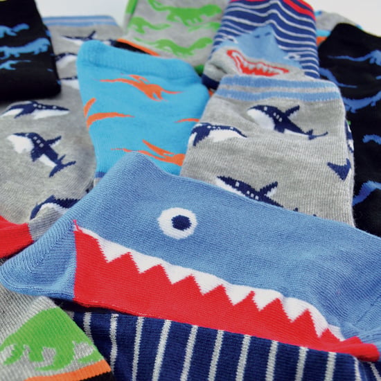 12 paar nieuwe bamboesokken voor kinderen - Pack 1 (Haaien & dinosaurussen) - Image 5