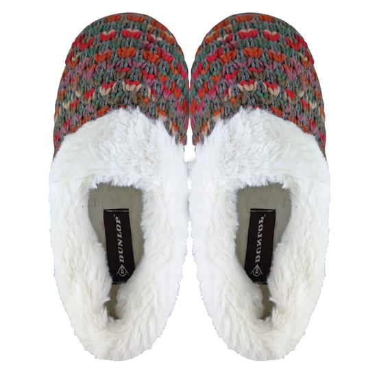 Dunlop - Dames Schattige Fluffy Pluche Winter Warme Luxe Comfort Gehaakte Huisslippers - Image 4