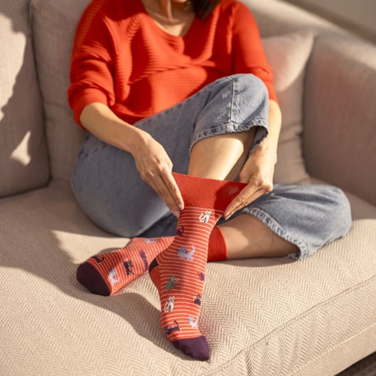 Gentle Grip - 6 Pairs Ladies Non Elastic Socks - Seabed - Image 5