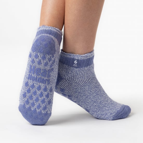 Heat Holders - 3 Pair Multipack Ladies Ankle Slipper Socks with Grippers - Pisa 1 - Image 3
