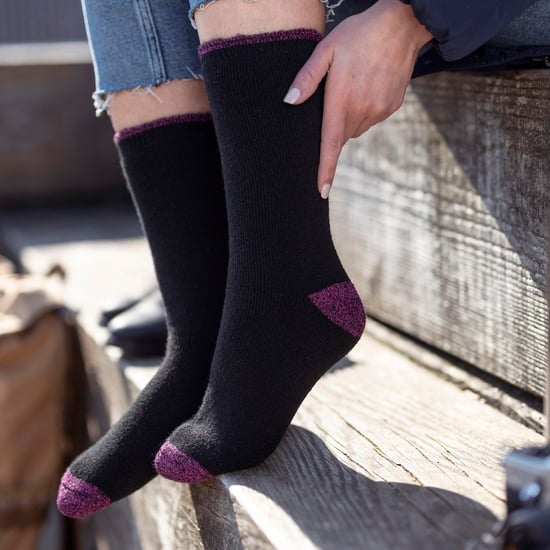 Heat Holders - Ladies Thermal Socks for Winter | Outdoor & Indoor Socks | Cuddly & Fluffy | Gifts for Women - Deep Fuchsia / Berry (Tuscuny) - Image 5