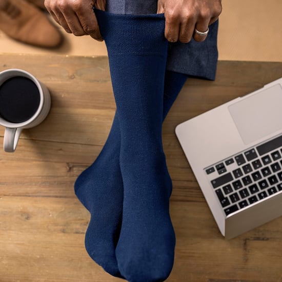 12 Pair Multipack Gentle Grip Top Diabetic Socks | IOMI | Mid Calf Loose Top Non Elastic Cotton Socks with Handlinked Seamless Toe - Black / Navy / Grey - Image 4