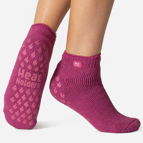 Värmehållare - 3 par multipack damsockor med fotledsskor och grepp - Mid Pink - Image 3