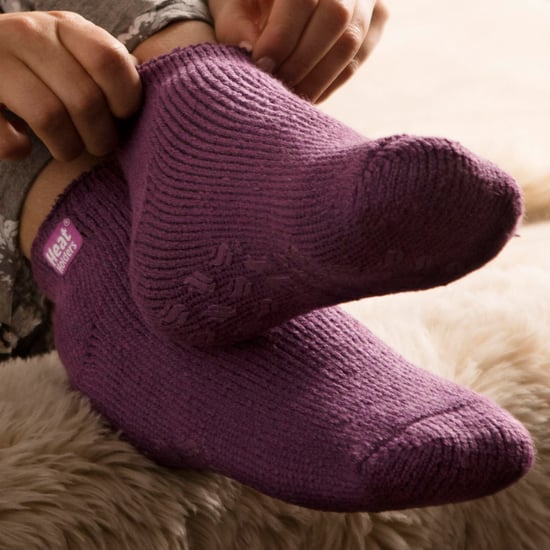 Värmehållare - 3 par multipack damsockor med fotledsskor och grepp - Mid Pink - Image 4