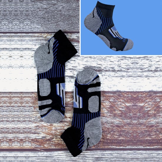 12 par multipack cykelstrumpor för herrar | Sock Snob | svarta strumpor med låg skärning | idealiska för löpning, gym och sport - Svart - Image 3