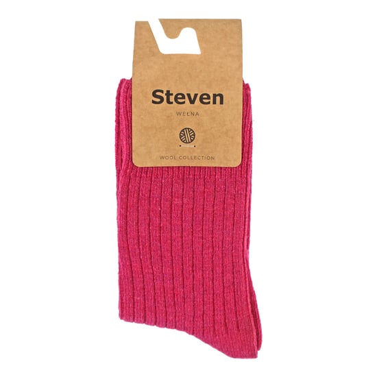 Damklänningssockor i ull | Steven | Andningsaktiva varma strumpor för damer - Rosa - Image 2