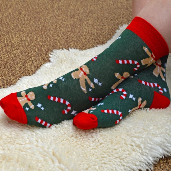 Julstrumpor för damer | Sock Snob | Julstrumpor för kvinnor med färgglad design | Present till henne - 6-pack - Image 4