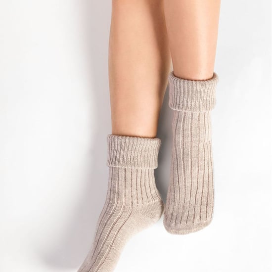 3 Pairs Womens Wool Bed Socks | Steven | Luxury Warm Lounge Sleep Socks - Beige - Image 3