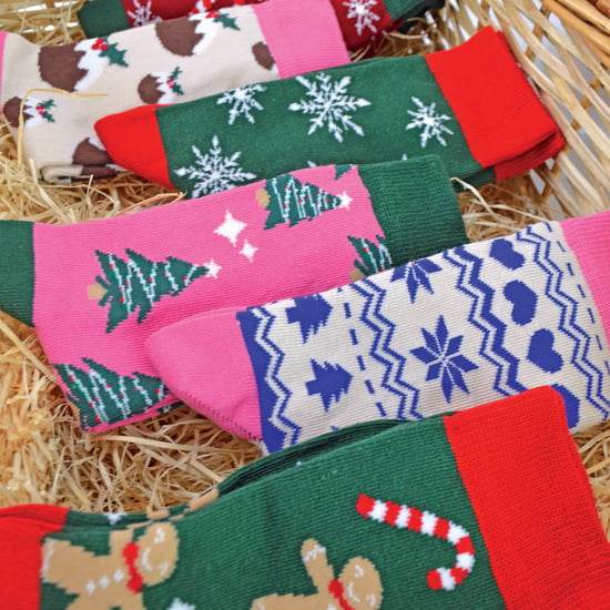 Julstrumpor för damer | Sock Snob | Julstrumpor med färgglad design för damer | Present till henne - 12-pack - Image 5