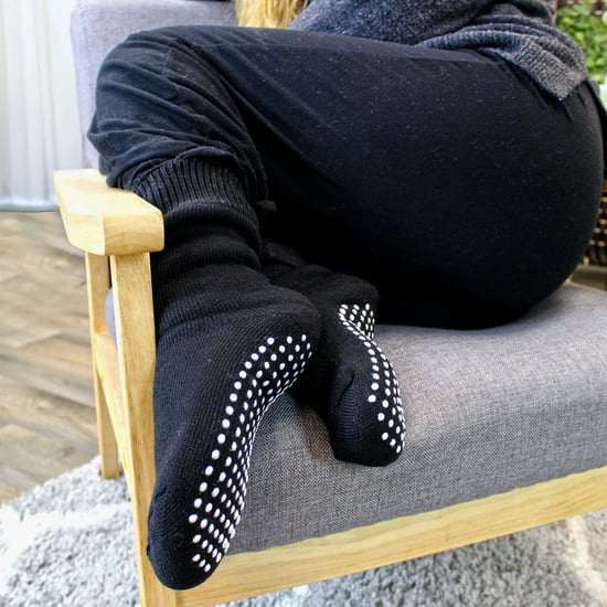 THMO - 3 Pair Womens Fleece Lined Breathable Slipper Socks - Black - Image 4