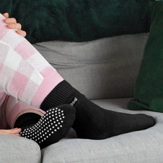 THMO - 3 Pair Womens Fleece Lined Breathable Slipper Socks - Black - Image 5