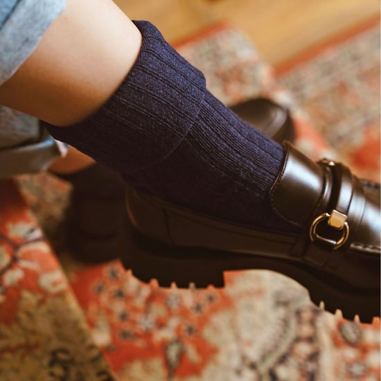 Damstrumpor i ull | Steven | Andningsaktiva varma strumpor för damer -Navy Blue - Image 4