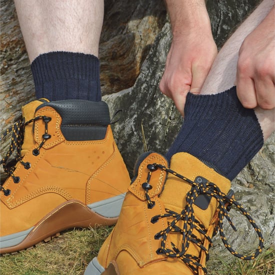 Sock Snob - 12 par herrstövelsockor i ull för vandring - Brun - Image 3