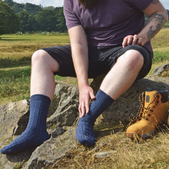 Sock Snob - 12 par herrstövelsockor i ull för vandring - Brun - Image 5