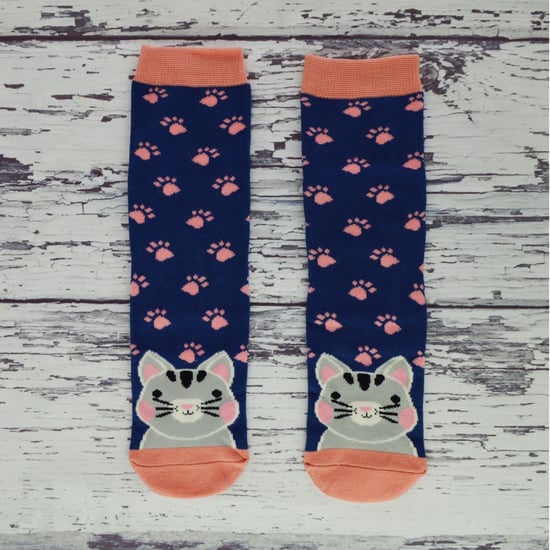 Miss Sparrow - 4 Pack Girls Bamboo Socks | Kids Novelty Animal Pattern Socks in a Gift Box - Assorted - Image 5