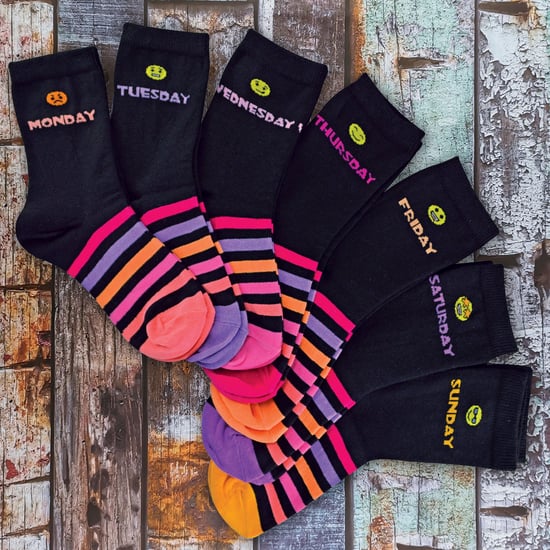 Set van 7 katoenen kindersokken voor nieuwe dagen van de week - Roze - Image 4