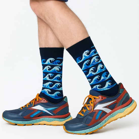 Happy Socks - Novelty Wave Design Socks | Great Gift - Waves - Image 3