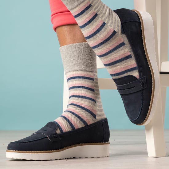 9 Pack Bamboo Socks Ladies | Gentle Grip | Extra Wide Soft Top Non Elastic Socks - SOLRM404142 - Image 4