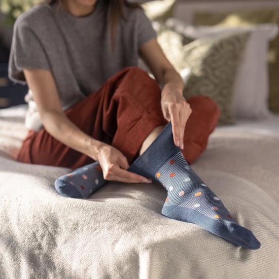 9 Pack Bamboo Socks Ladies | Gentle Grip | Extra Wide Soft Top Non Elastic Socks - SOLRM404142 - Image 5