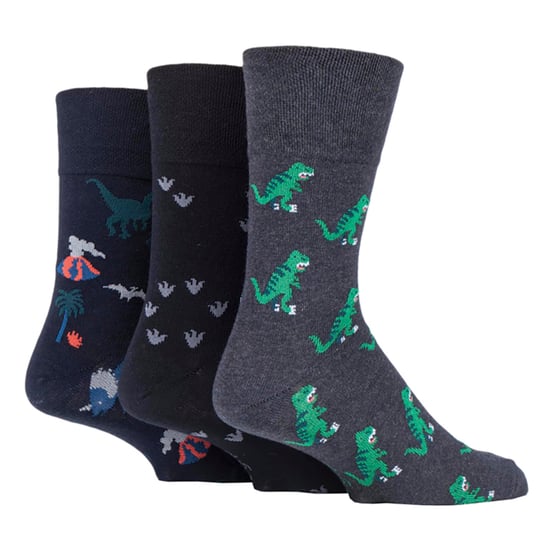 6 paar sokken zonder elastiek herensokken met zachte grip 39-45 Uk - Diepe Zee - Image 3
