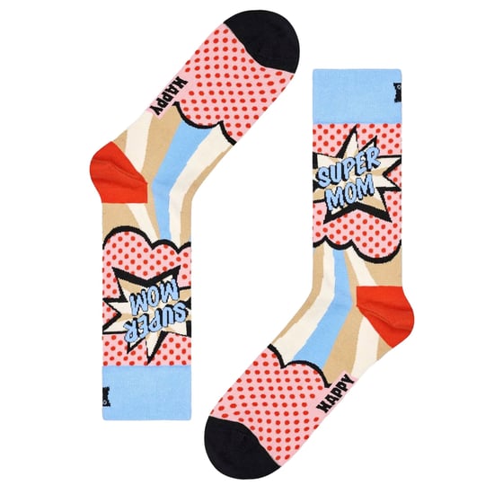 Best Mum Socks | Happy Socks | Novelty Super Mom Socks | Gifts for Mum - Red - Image 3