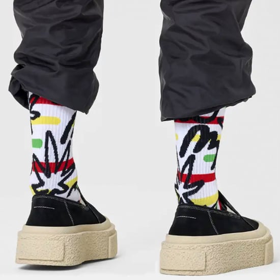 Novelty Doodle Socks | Happy Socks | Casual Fun Golden Doodle Socks - White - Image 3