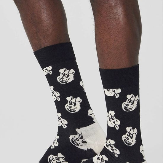 Happy Socks Novelty Colourful Bright Cotton Blend Dog Socks - Black - Image 4