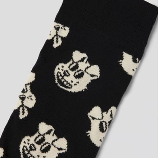 Happy Socks Novelty Colourful Bright Cotton Blend Dog Socks - Black - Image 5