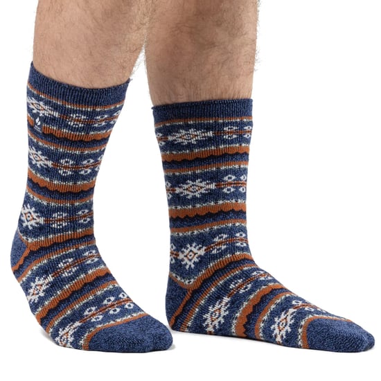 Nordiska strumpor för herrar | Värmehållare | Andningsbara Lite Extra Varma Vintertermosockor - Denim - Image 3