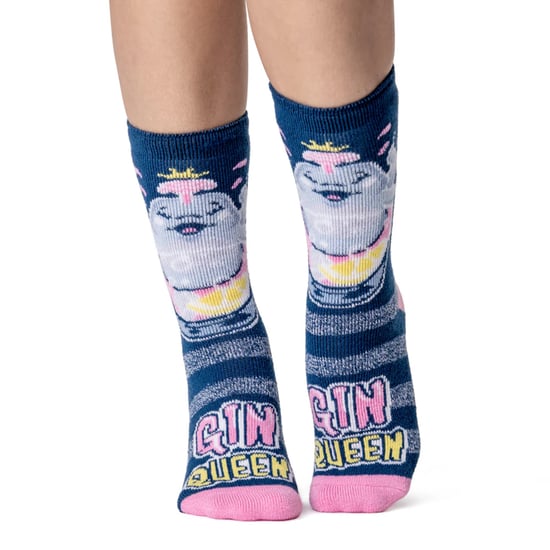 Ladies Cosy Novelty Socks | Värmehållare Lite | Julstrumpor för kvinnor | Gåvor till hennes strumpor - Gin Queen - Image 3