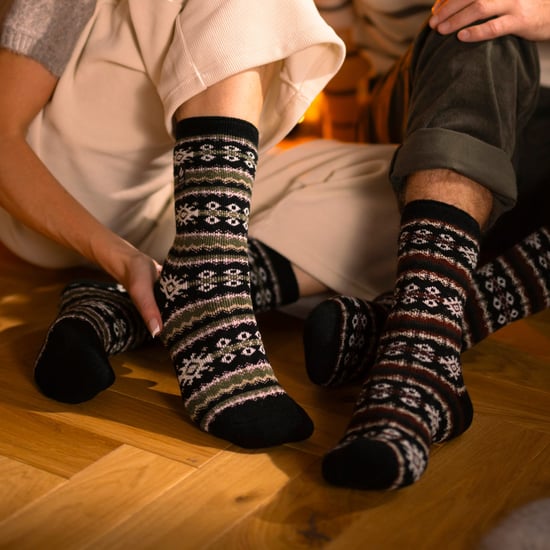 Ladies Nordic Socks | Heat Holders Lite | Lätta termiska vinterstrumpor för kvinnor - Svart/Olive - Image 5