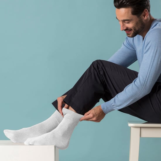 12 par Multipack Gentle Grip Top Diabetiska Strumpor | IOMI | Mid Calf Loose Top Non Elastic Bomullsstrumpor med handlänkad sömlös tå - Vit - Image 4