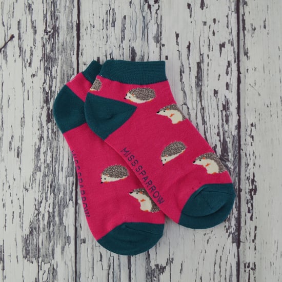 Ladies Bamboo Trainer Socks | Miss Sparrow | Breathable Low Cut Socks for Women - Rabbits (Lime) - Image 3