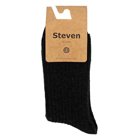 Womens Wool Dress Socks | Steven | Breathable Warm Socks for Ladies -Black - Image 2