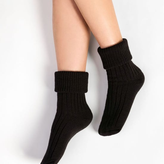 Womens Wool Bed Socks | Steven | Super Soft Cosy Lounge Sleep Socks - Black - Image 3
