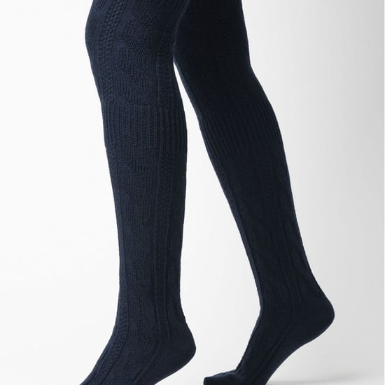 Steven - Dames 3 Paar Over Knie Wol Sokken | Multipack Vrouwen Lange Sokken - Blauw - Image 3