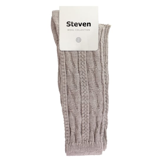 Womens Over The Knee Wool Socks | Steven | Winter Warm Thick Long Socks - Beige - Image 2