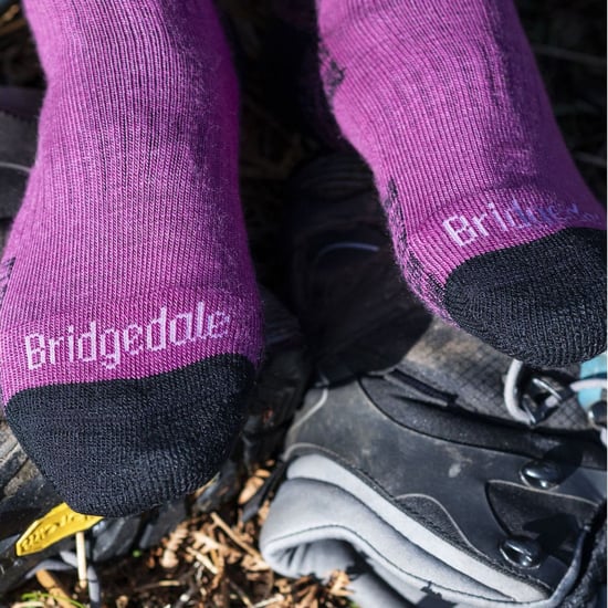 Bridgedale - Womens Hiking Lightweight Merino Socks - Denim - Image 3