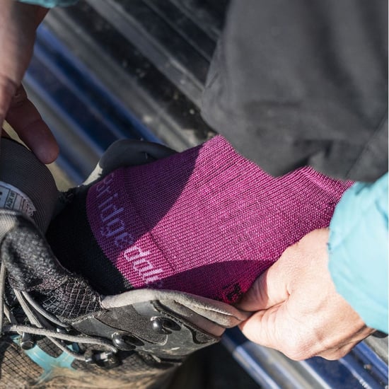 Bridgedale - Womens Hiking Lightweight Merino Socks - Denim - Image 4