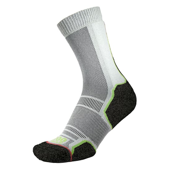 1000 Mile - 2 Pack Mens Trek Repreve Single Layer Hiking Socks - Black / Neon - Image 5